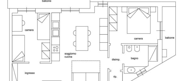 3 rooms Apartment in Spotorno, Italy No. 177643 5