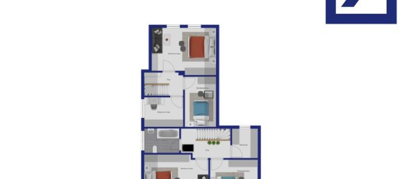 Moradia em banda de 9 divisões em Hasberge, Germany N.º 329951 12
