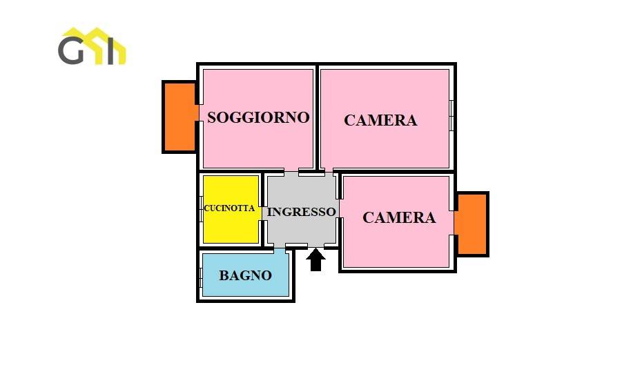 2 chambres Appartement à Turin, Italy No. 77277