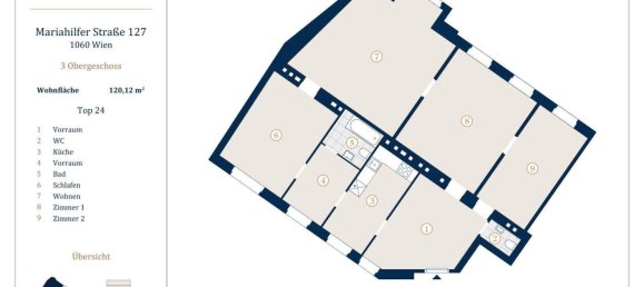 4 rooms Apartment in Mariahilf, Austria No. 126591 9