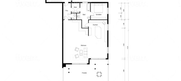 Пентхаус с 1 спальней в Ильцен, Германия № 34160 9