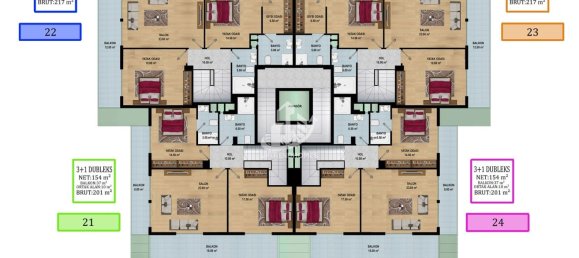 Wohnung 3+1 in Oba, Turkey, Nr. 3434 3