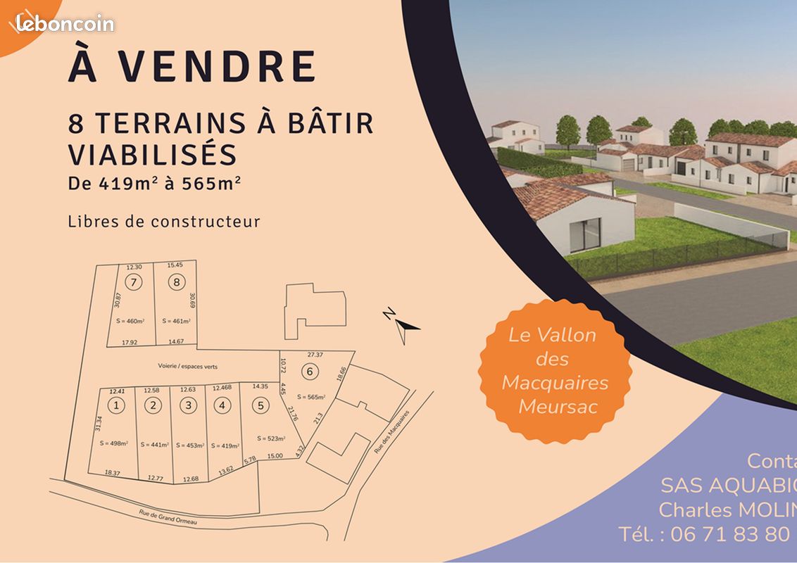 Terreno em Meursac, France N.º 290180