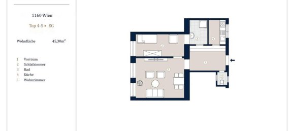 2 rooms Apartment in Ottakring, Austria No. 247824 12