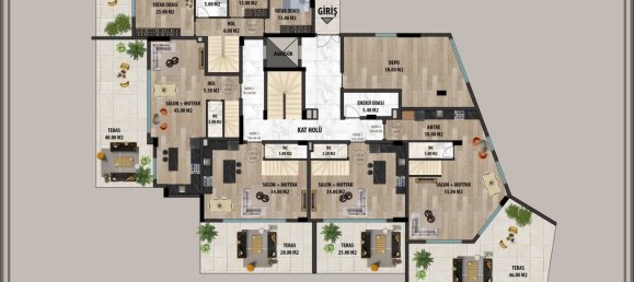 3 rooms Apartment in Alanya, Turkey No. 11107 6