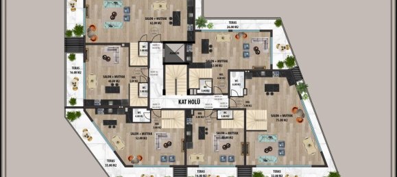 3 rooms Apartment in Alanya, Turkey No. 11107 2