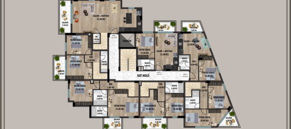 3 rooms Apartment in Alanya, Turkey No. 11107 5