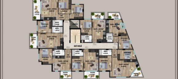 3 rooms Apartment in Alanya, Turkey No. 11107 4