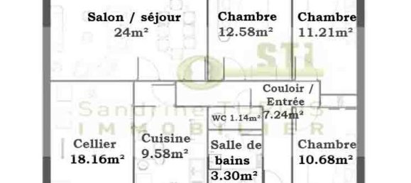 Casa T3 em Aillant-sur-Milleron, France N.º 71396 3