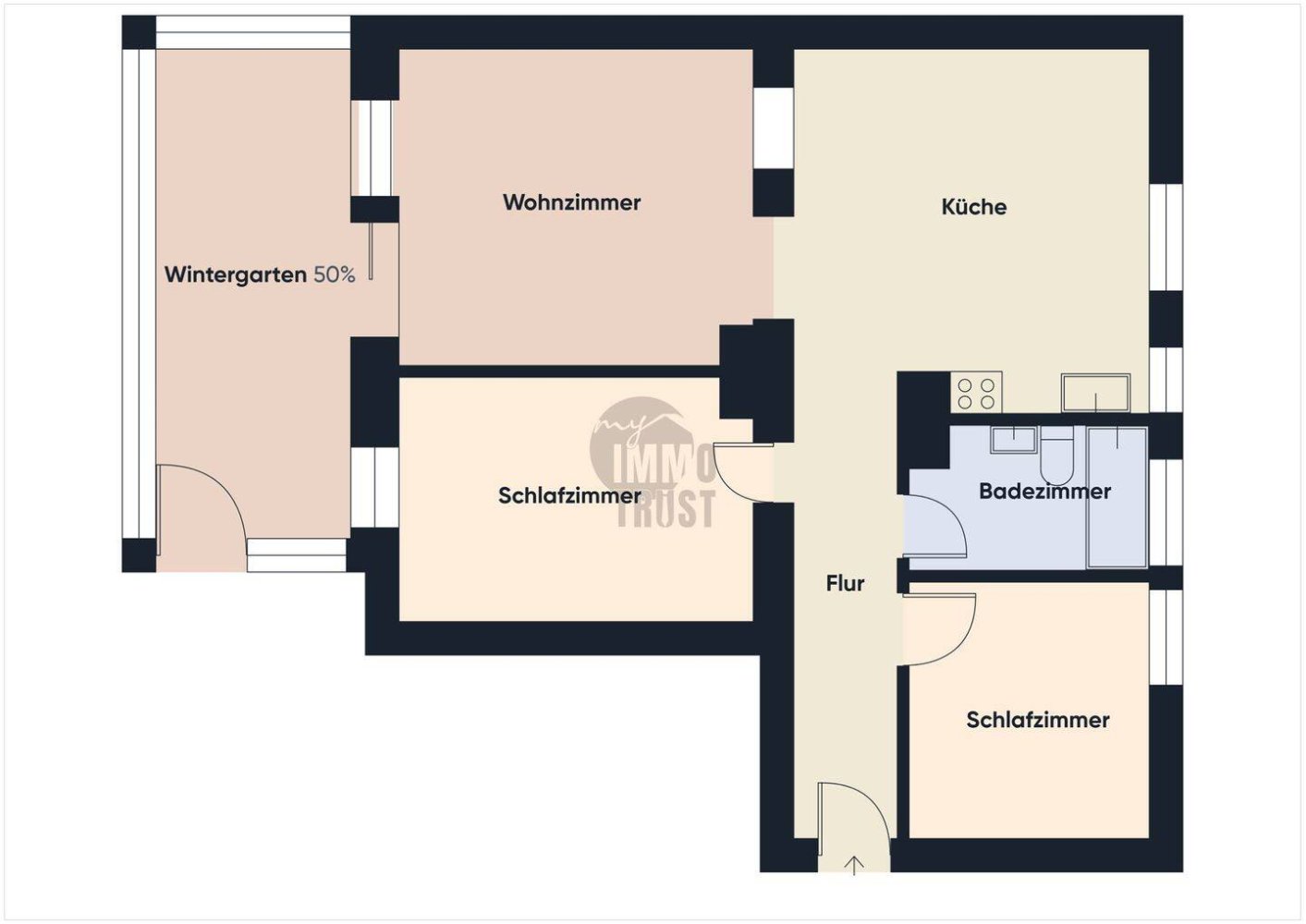 2 غرف نوم شقة في Neu-Ulm, Germany رقم 342437