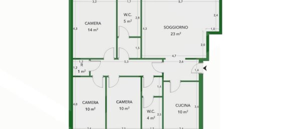 Apartamento de 4 divisões em Molfetta, Italy N.º 270227 31