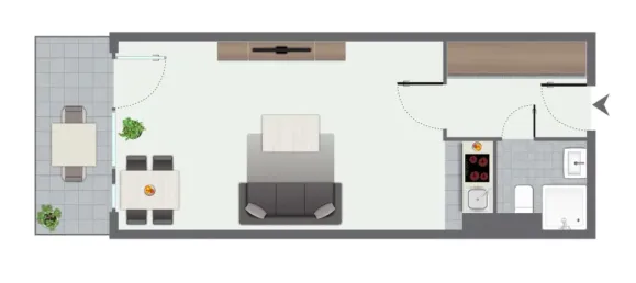 Студия в Мюнстер, Германия № 281196 19