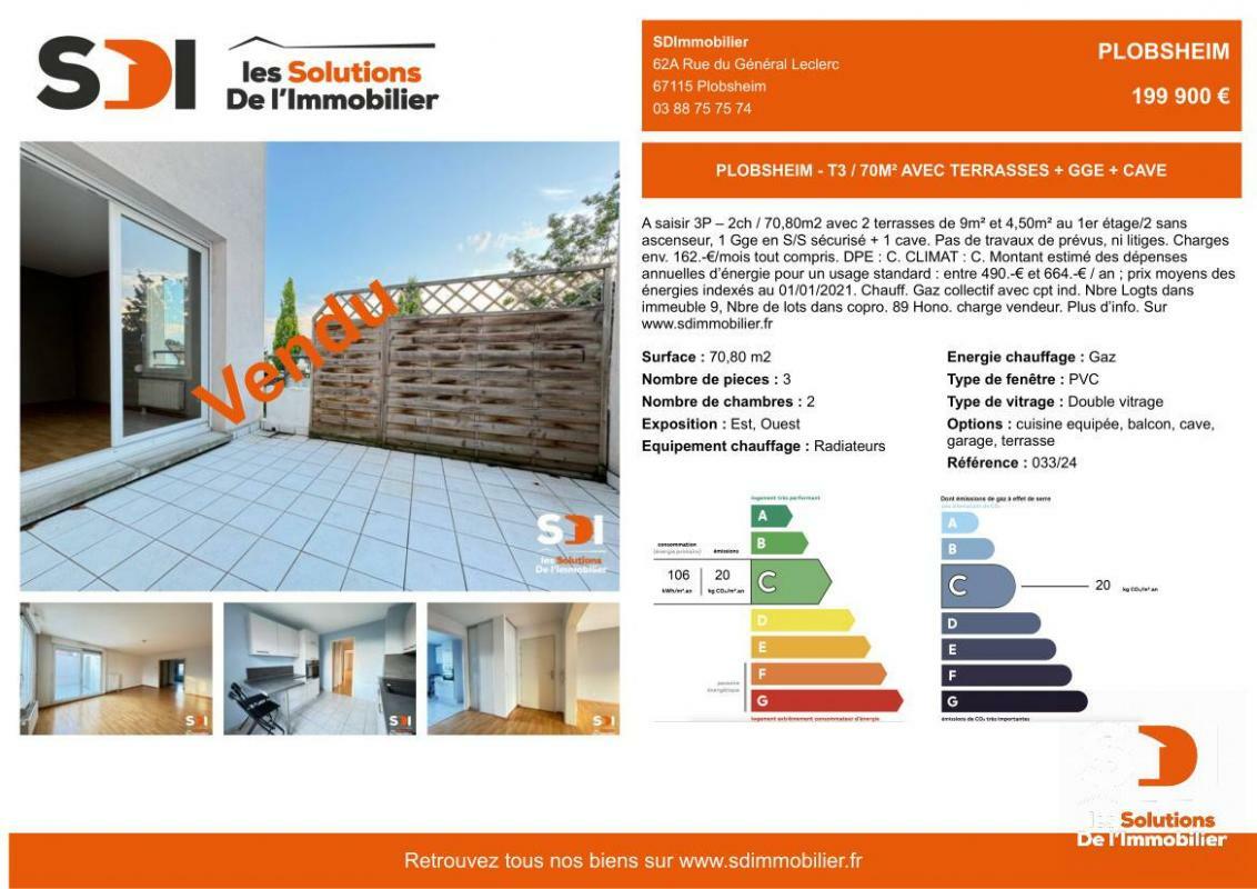 2 غرف نوم شقة في Plobsheim, France رقم 213281