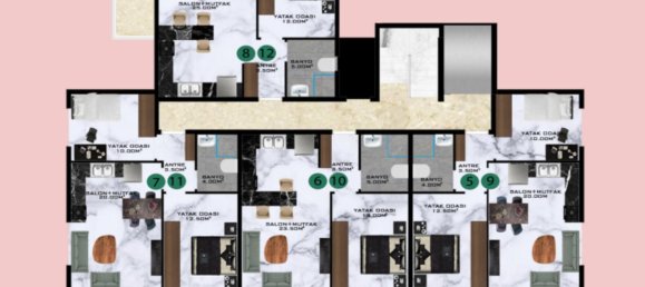 شقة 1+1 في Gazipasa, Turkey رقم 22853 11