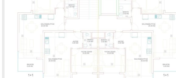 Квартира с 2 комнатами в Махмутлар, Турция № 9992 21