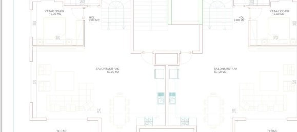 Квартира с 2 комнатами в Махмутлар, Турция № 9992 23