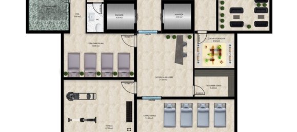Apartamento 1+1 em Avsallar, Turkey N.º 31549 18