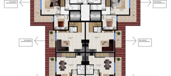 Apartamento 1+1 em Avsallar, Turkey N.º 31549 22