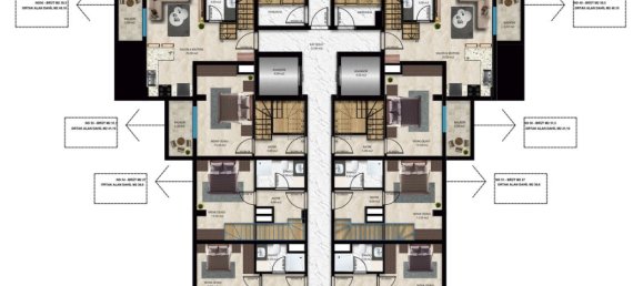 Apartamento 1+1 em Avsallar, Turkey N.º 31549 20