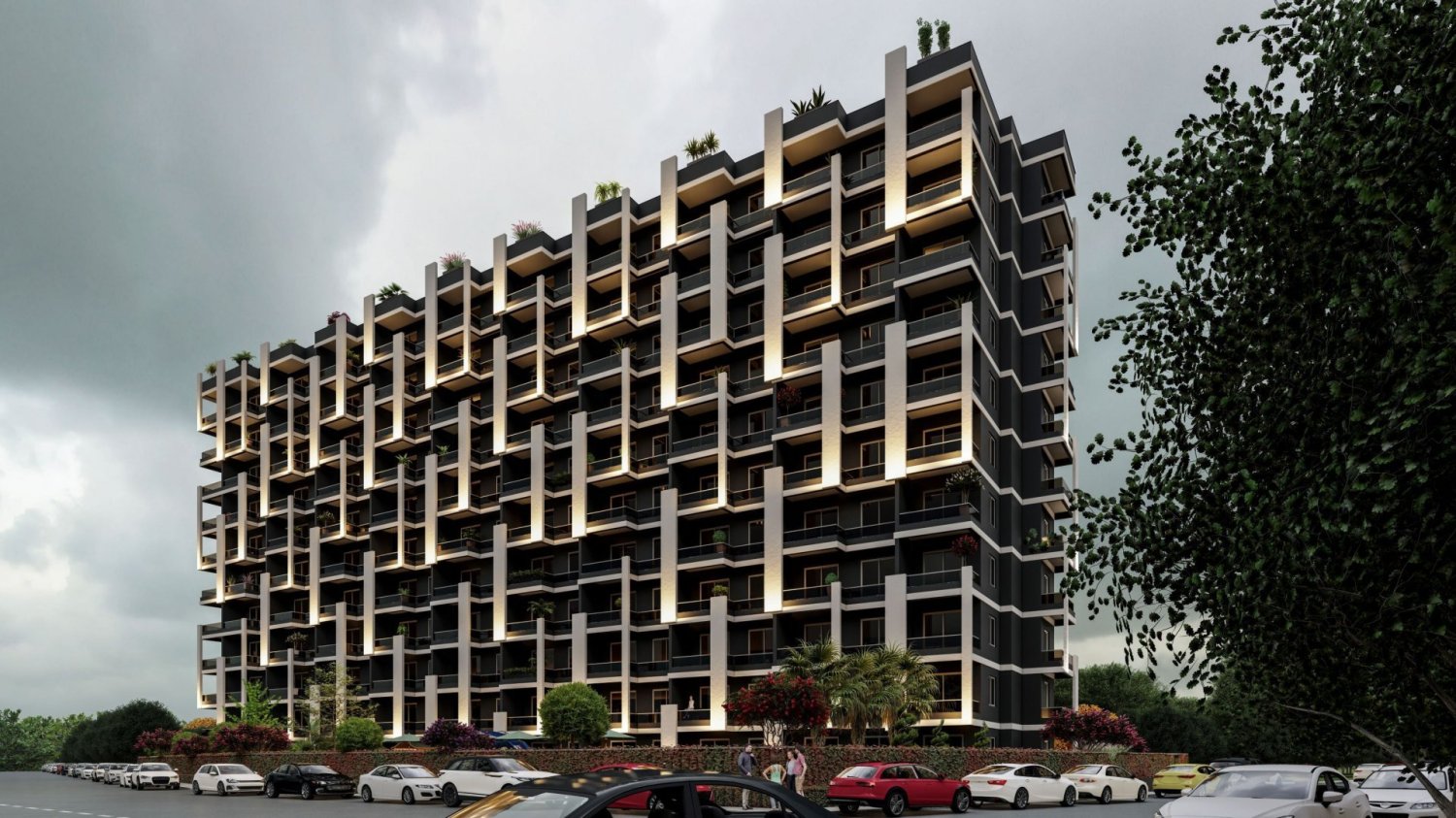 Wohnung 1+1 in Mersin, Turkey, Nr. 16138