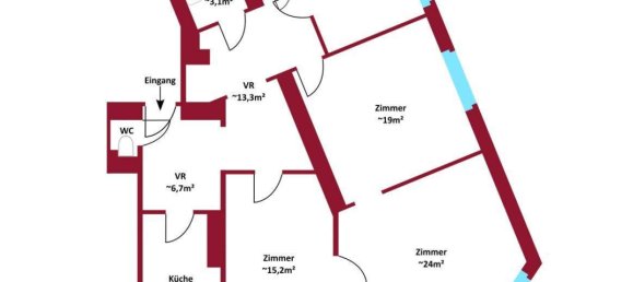 4غرفة شقة في Margareten, Austria رقم 177186 8