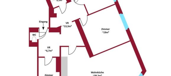 4غرفة شقة في Margareten, Austria رقم 177186 11