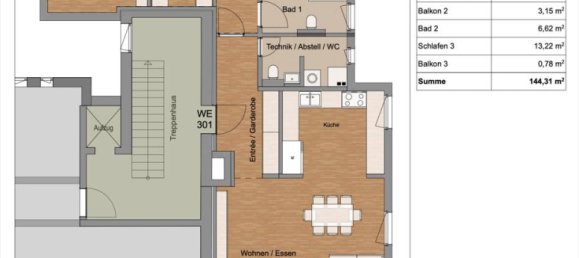 3 Schlafzimmer Penthouse in München, Germany, Nr. 202177 15