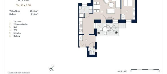 2 rooms Apartment in Leopoldstadt, Austria No. 143999 10