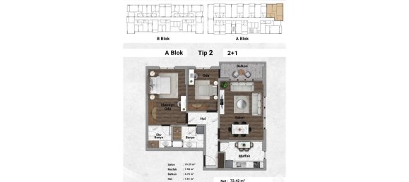 2 rooms Apartment in Bagcilar, Turkey No. 27441 2