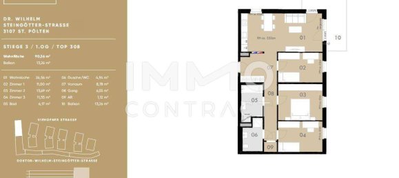 3 غرف نوم شقة في St. Polten, Austria رقم 4759 16