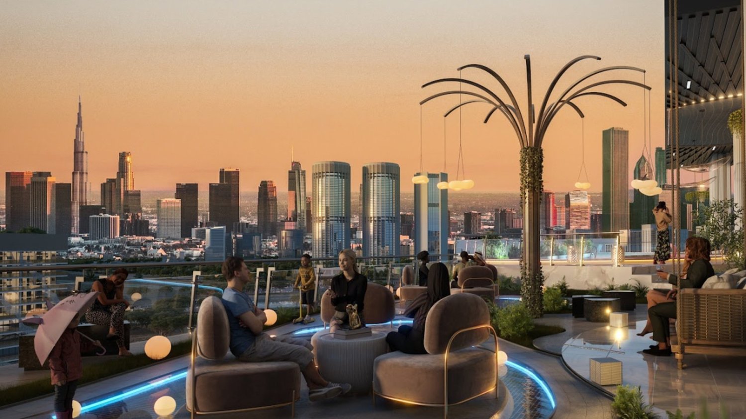 Квартира с 1 спальней в Empire Lake Views, Wadi Al Safa 2, ОАЭ № 63869