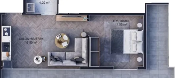 Apartamento de 1+1 en Kepez, Turkey No. 32967 18