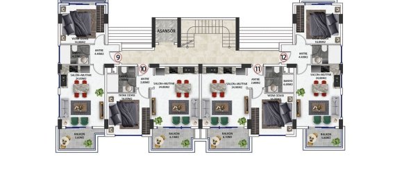 Apartment 1+1 in Konakli, Turkey No. 31289 5