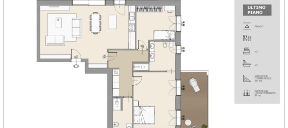 3-salle Penthouse à Monza, Italy No. 289173 25