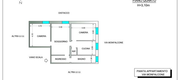 3-salle Appartement à Genoa, Italy No. 278099 2