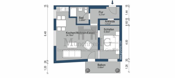1 chambre Appartement à Munich, Germany No. 195080 15