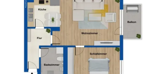 2-Zimmer Wohnung in Leipzig, Germany, Nr. 331237 8