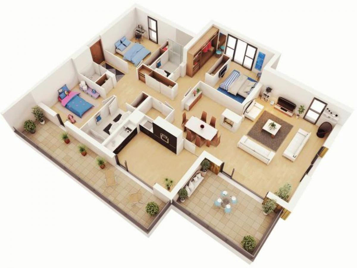 3 bedrooms Apartment in Mexico No. 217019