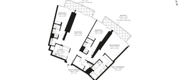 3 Schlafzimmer Wohnung in Downtown Dubai (Downtown Burj Dubai), UAE, Nr. 2237 14