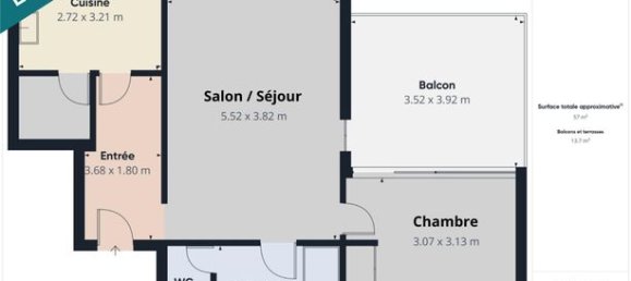 1 Schlafzimmer Wohnung in Poitiers, France, Nr. 305940 8