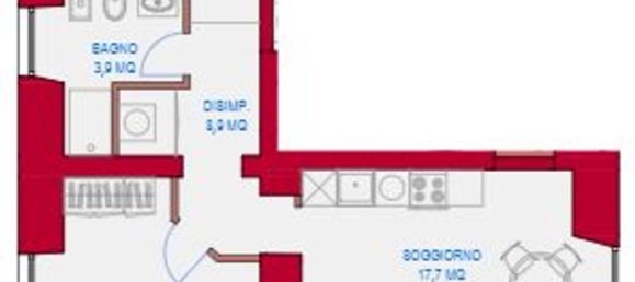 2 rooms Apartment in Rome, Italy No. 271661 5