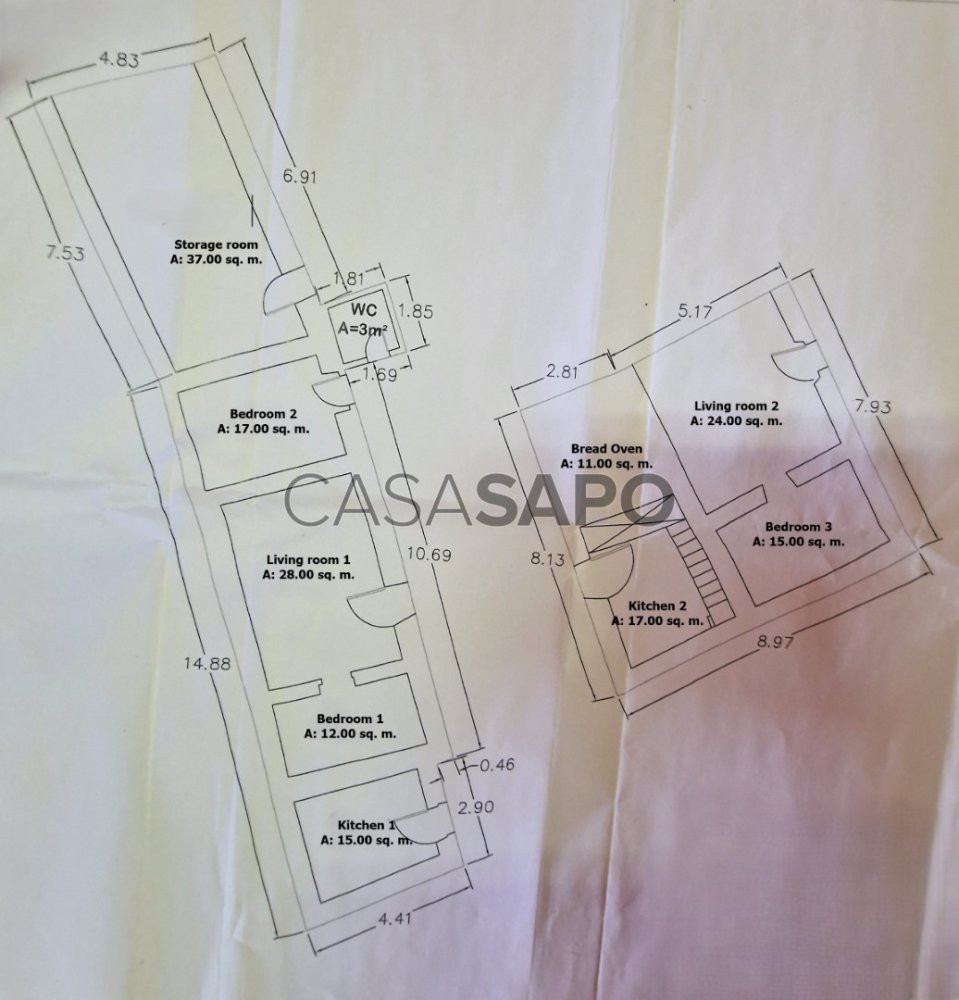 3 bedrooms House in Santa Catarina da Fonte do Bispo, Portugal No. 211850