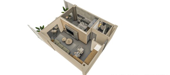 Квартира 1+1 в Алтынташ, Турция № 18179 5