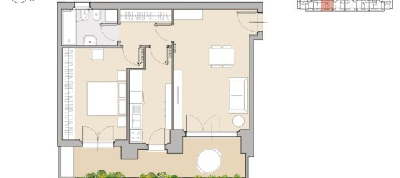 2-Zimmer Wohnung in Sesto San Giovanni, Italy, Nr. 56321 6