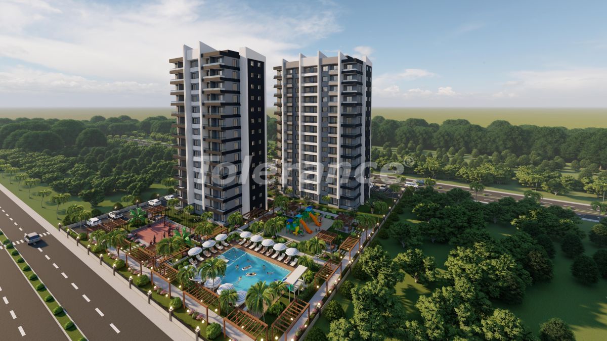 Wohnung 1+1 in Mersin, Turkey, Nr. 30298