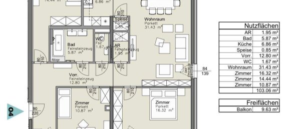 Apartamento de 4 habitaciónes en Favoriten, Austria No. 252805 5