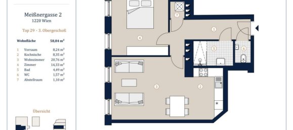 Apartamento de 2 habitaciónes en Vienna, Austria No. 145736 16