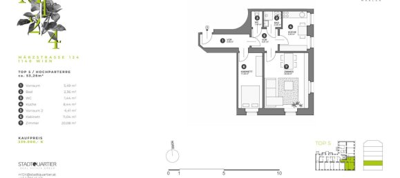 2 rooms Apartment in Penzing, Austria No. 240487 15