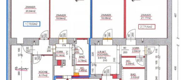 3-salle Appartement à Brigittenau, Austria No. 198601 12