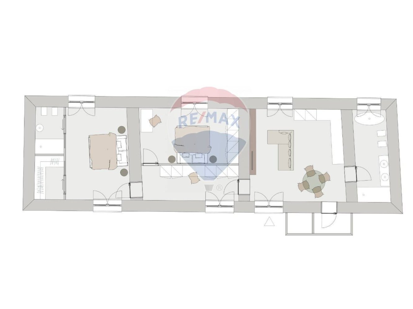 Apartamento de 2 dormitorios en Santa Maria a Vico, Italy No. 377392